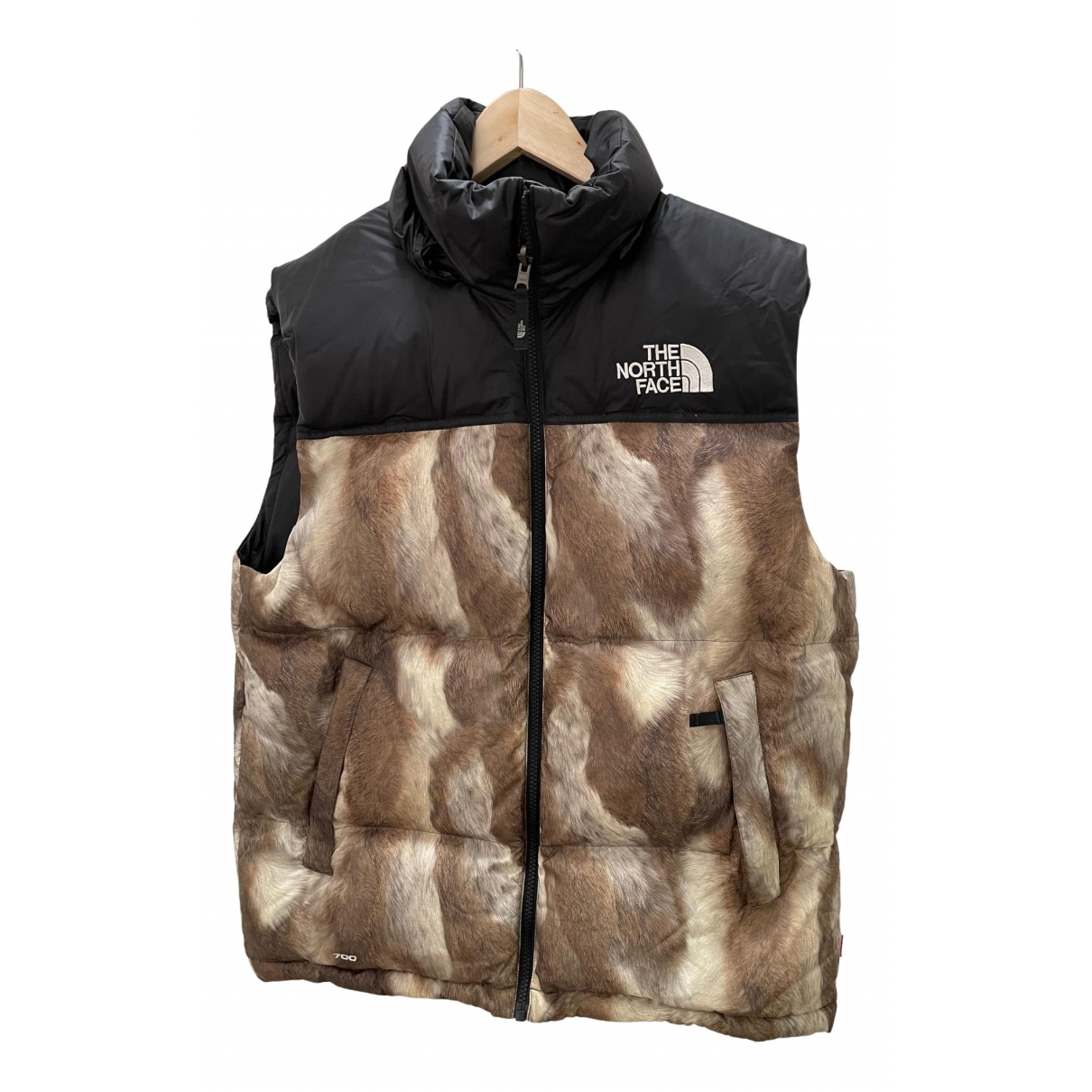 the north face brown vest